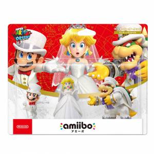 Amiibo Mario / Peach / Koopa (Bowser) Wedding Triple Set -  Super Mario series [Switch]