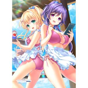 Summer Pockets REFLECTION BLUE: B2 Tapestry - Tsumugi Wenders & Shizuku Mizuori (Beach House) [Curtain Damashii]