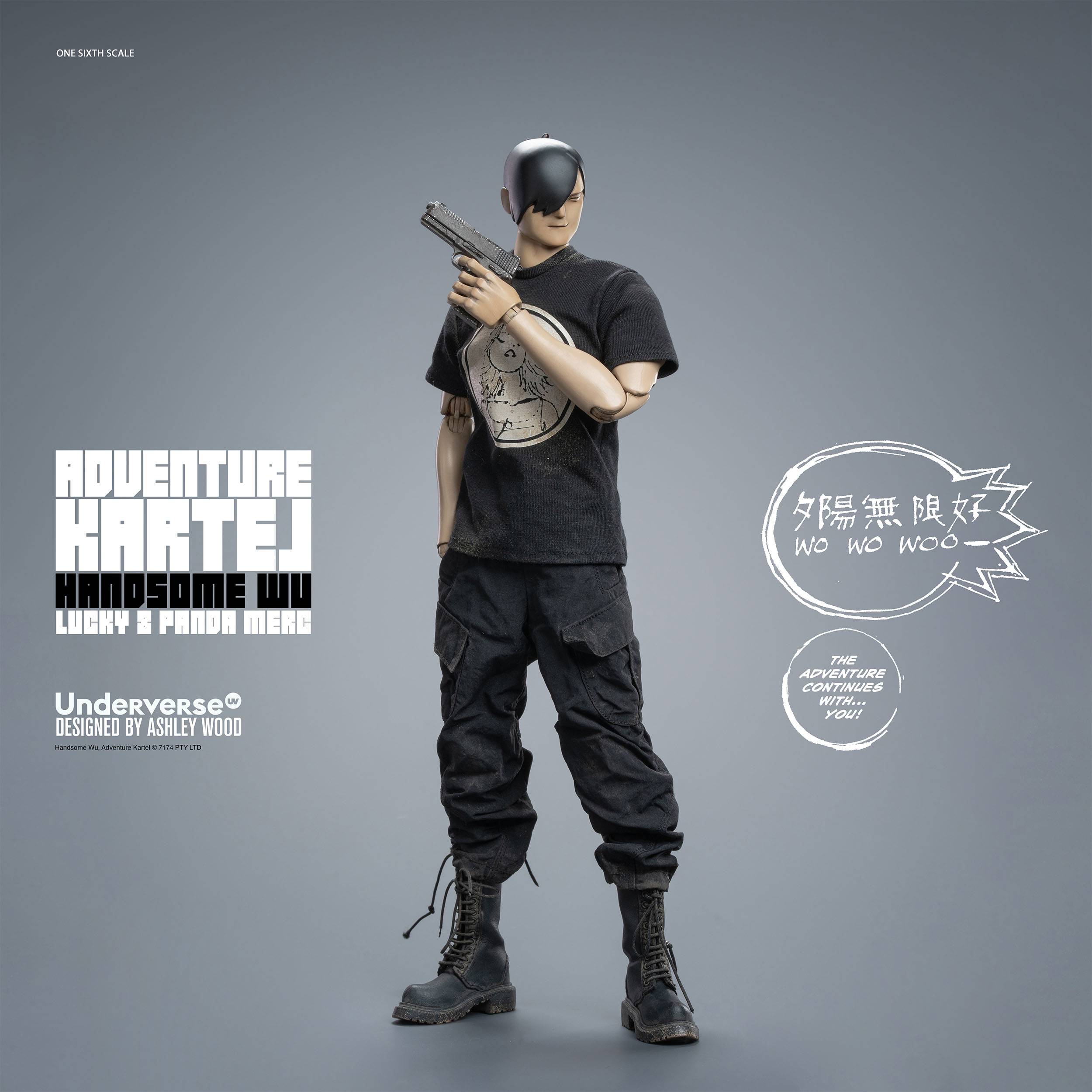 Action Figure: Adventure Kartel - Handsome Wu (Lucky 8 Panda Merc