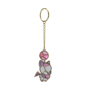 Final Fantasy IX: Stained Glass Keychain - Moogle [Square Enix]