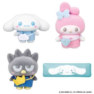 Petit Tomo Sanrio Characters: Cinnamoroll & My Melody and Badtz-Maru (Flocky Figure Set) [Bandai]