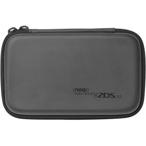 New Nintendo 2DS LL - Slim Hard Pouch - Black x Black [Used / Loose]