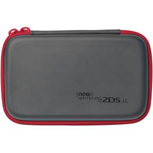 New Nintendo 2DS LL - Slim Hard Pouch - Black x Red [Occasion / Loose]