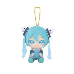 Hatsune Miku x Gundam: Chibi Sitting Plush Mascot - Mobile Suit Gundam 00 (Limited Edition) [Bandai Namco Nui]