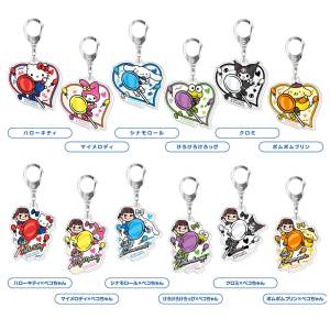 PEKO x Sanrio Characters: Acrylic Keychain Collection (12 Packs Box) [Hasepro]