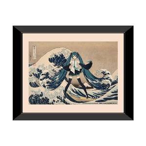 Hatsune Miku x Hokusai: 36 Views of Mount Fuji Series - Art Frame - The Great Wave Off Kanagawa [Presence]
