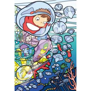 Art Crystal Jigsaw 126 Piece Ponyo 126-AC69 Bouken no Hajimari [Goods]
