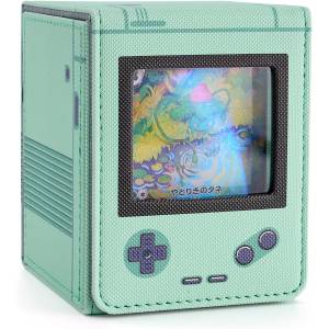 Trading Card Leather Deck Case - Game Boy Style (Green) [Venssu]