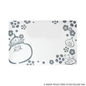 Dragon Quest Smile Slime: Japan Series Ceramic Plate (Gray) [Square Enix]