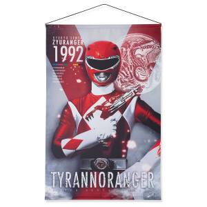 Dinosaur Sentai Zyuranger (Mighty Morphin Power Rangers): B2 Suede Tapestry - Tyrannoranger [Bandai]