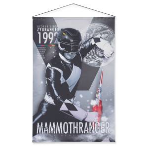 Dinosaur Sentai Zyuranger (Mighty Morphin Power Rangers): B2 Suede Tapestry - Mammothranger [Bandai]
