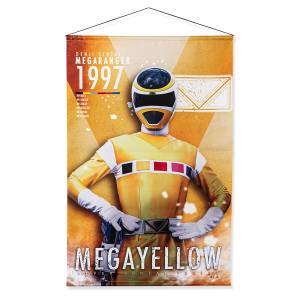 Denji Sentai Megaranger (Power Rangers in Space): B2 Suede Tapestry - Megayellow [Bandai]