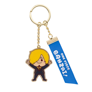 One Piece: Sanji - "Banzai!" Ribbon Keychain & Charm (Limited Edition) [Toei]