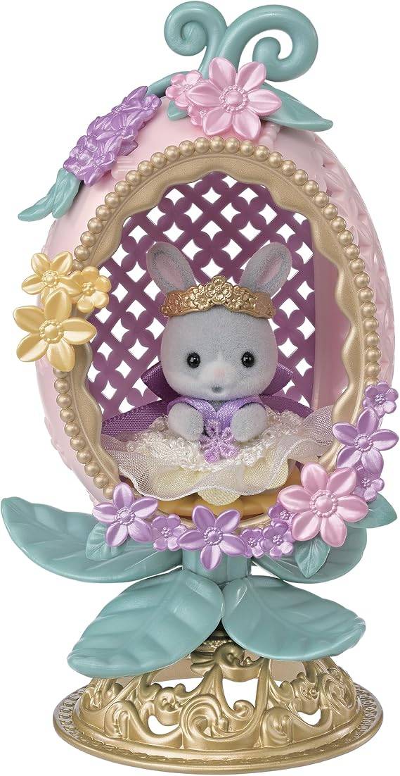 Sylvanian Families Dolls: SE-217 Cotton Rabbit Floral Egg [Epoch]