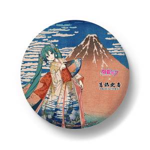 Hatsune Miku x Hokusai: BIG Badge - 36 Views of Mount Fuji Series (Fine Wind Clear Morning) [Presence]