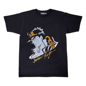 JoJo's Bizarre Adventure Stardust Crusaders: T-Shirt (L) - Jotaro Kujo (Black Ver.) (Limited Edition) [Bandai]