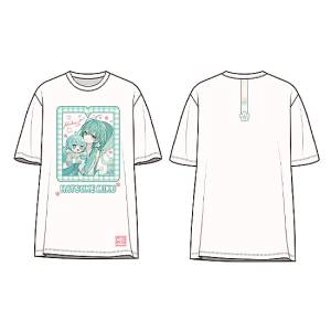 Hatsune Miku: Miku Hug T-Shirt - Flower Ver. [Good Smile Company]