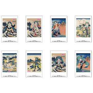 Hatsune Miku x Hokusai: Instax Card Collection - 36 Views of Mount Fuji Series (8 Pack Box) [Presence]
