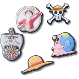 One Piece: Jibbitz™ Charms (Luffy) - 5packs box [Crocs] - Nin-Nin