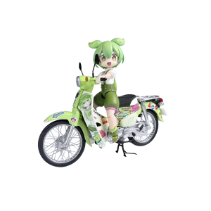 Tohoku Zunko / Zundamon Project: Zundamon & Honda Super Cub 1/12 - Plafia Plastic Model (Set of 2) (Limited + Bonus) [Plum]