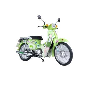 Tohoku Zunko / Zundamon Project: Zundamon Honda Super Cub 1/12 - Plafia Plastic Model [Plum]