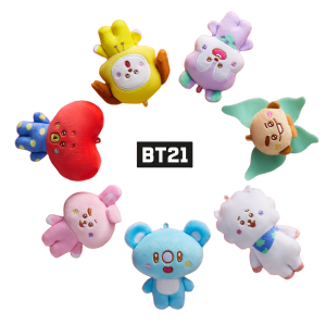 Shokugan: BT21 Friends Fuwa Fuwa Mascot & Gum Vol.4 (10 Packs Box) [Bandai]