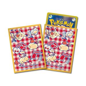 Pokémon Card Game: Pikachu & Hearts Deck Shield - 64 Sleeves (Orange) (Limited Edition) [The Pokémon Company]