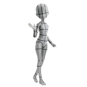 S.H.FIGUARTS: Body-chan - Ken Sugimori Edition Wire Frame (Gray Color Ver.) [Bandai Spirits]