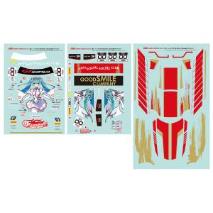 Hatsune Miku GT Project 1/10: Sticker Set - Racing Miku SPA 2025 Ver. GSR Character Customization Series 052 [Good Smile Racing]
