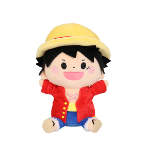 One Piece: Luffy - Banzai! Sitting Plush Toy (Limited Edition) [Toei]
