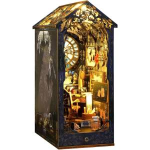 Bookshelf Dollhouse DIY Kit: Detective Agency (With LED) [Moin Moin]