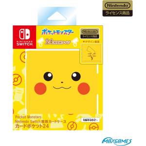 Nintendo Switch: Pikachu Card Case - 24 Card Pockets [Max Games]