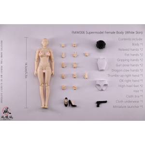 Action Figure: Female Body 1/12 - Super Movable Figure (White) [Wind Toys]