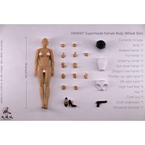 Action Figure: Female Body 1/12 - Super Movable Figure (Tan) [Wind Toys]