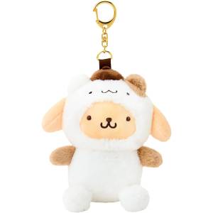 Sanrio Characters: Pompompurin Plush Mascot Keychain - Together With Beloved Friends Ver. [Sanrio]