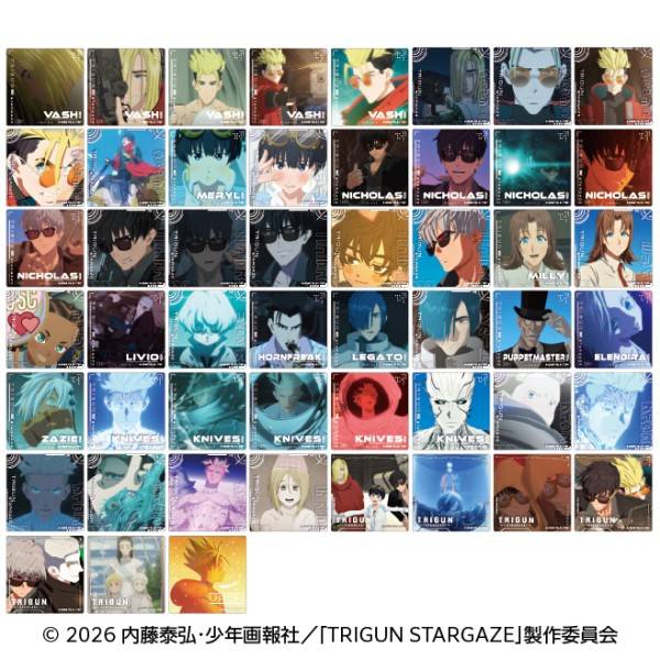 Trigun Stargaze: Square Clear Card Collection (17 Packs Box) [Ensky]