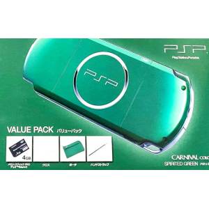 PSP 3000 Spirited Green Value Pack (PSPJ-30004) [Used Good Condition]