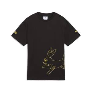 Pokémon x PUMA: Umbreon Relaxed Graphi T-Shirt - Black (Kids - 140cm) [The Pokémon Company]