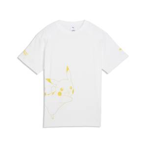 Pokémon x PUMA: Pikachu Relaxed Graphi T-Shirt - White (Kids - 140cm) [The Pokémon Company]