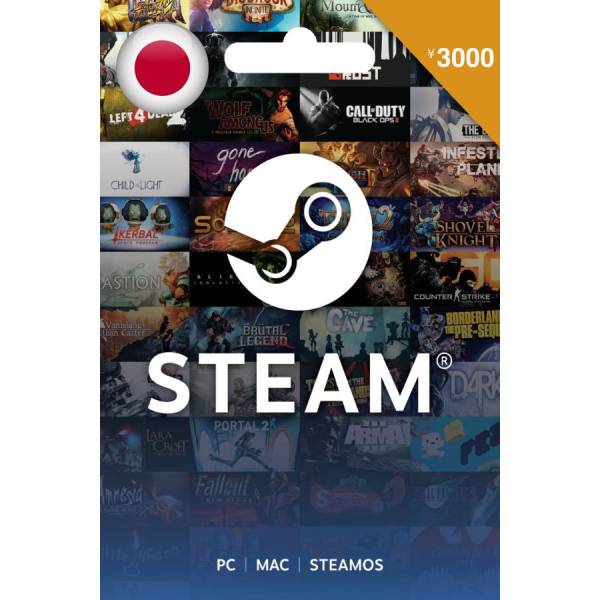Steam Japan: 3,000 Yen Prepaid Gift Card [Steam] - Nin-Nin-Game.com