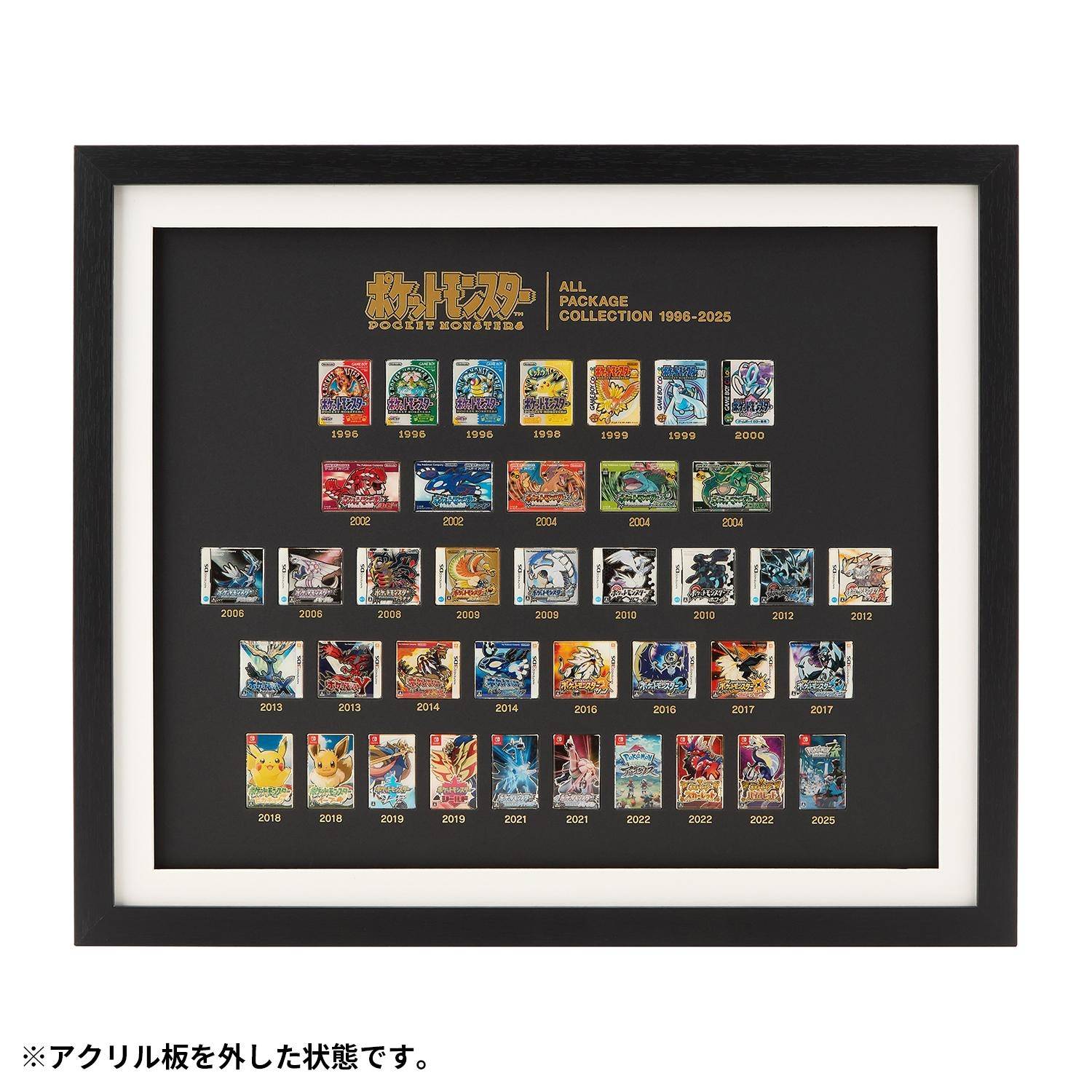 Pokémon: All Games Frame (1996-2025) - Package Pins Collection