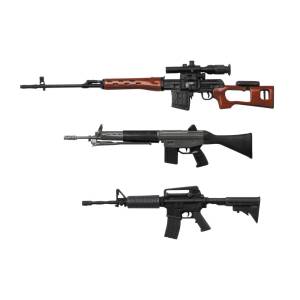 1/12 Realistic Weapon Series: Realistic Rifle Set - Plastic Model [Platz]