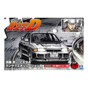Initial D 1/24: Kyoichi Sudo’s Mitsubishi Lancer Evolution III - Plastic Model [Aoshima]