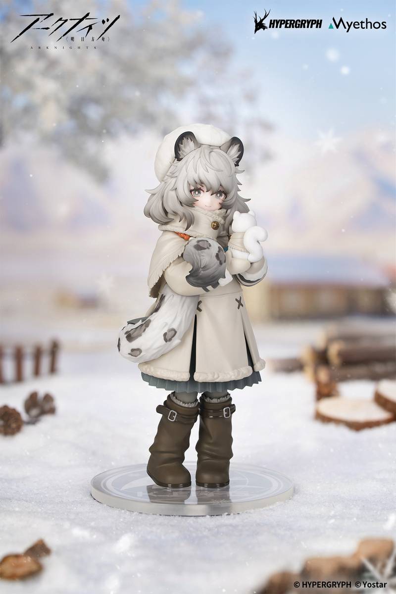 Pramanix Arknights Rhodes Kids Series - figure imut dengan topi salju dan boneka salju