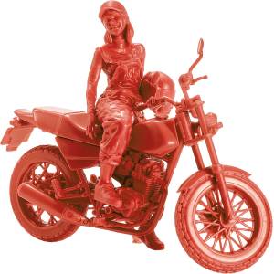 PLAMAX 1/20: MF-103 Rider's Portrait Honda FTR 223 (Red Color Ver.) - Plastic Model [Max Factory]