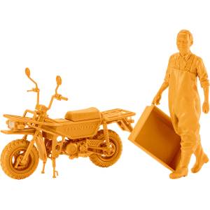 PLAMAX 1/20: MF-104 Rider's Portrait Honda Motra (Yellow Color Ver.) - Plastic Model [Max Factory]