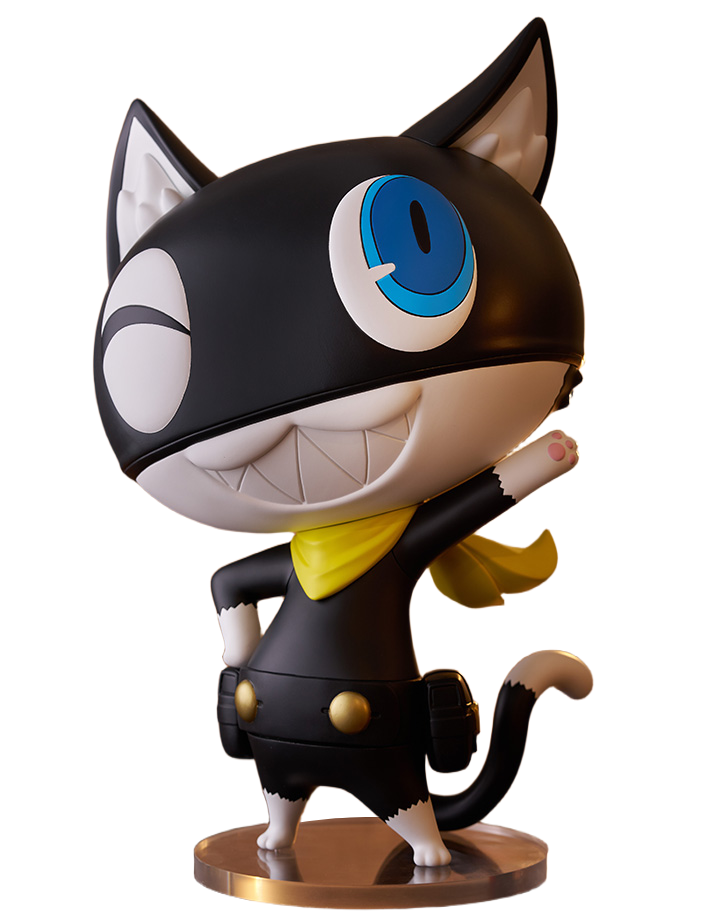 Morgana Big Soft Vinyl Figure - tampak samping, sorot detail topeng dan kantong pinggang