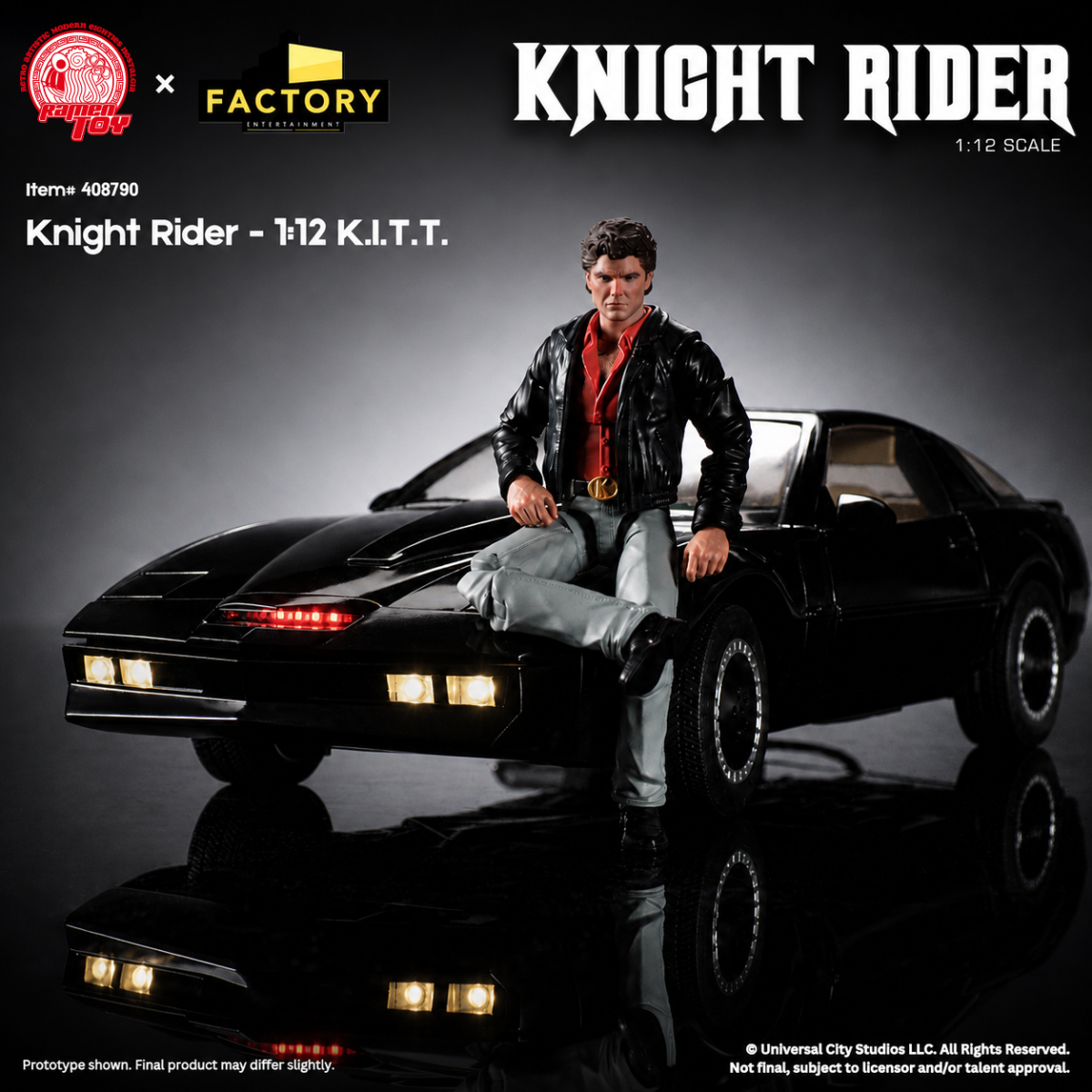 Knight Rider: Knight 2000 & Michael Knight 1/12 [Ramen TOY] - Nin-Nin ...