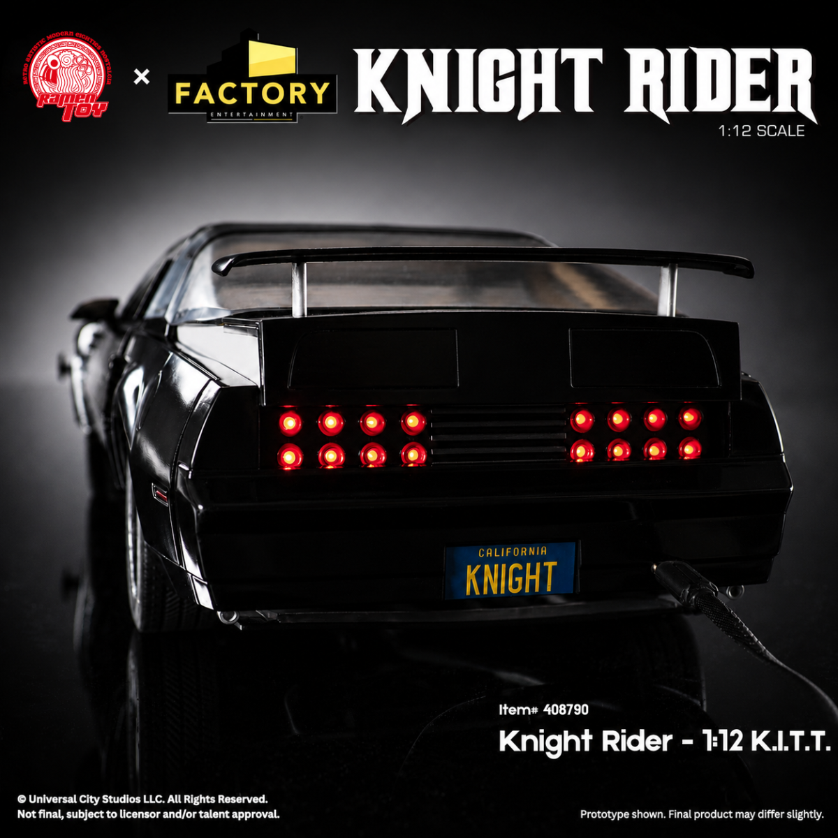 Knight Rider: Knight 2000 & Michael Knight 1/12 [Ramen TOY] - Nin