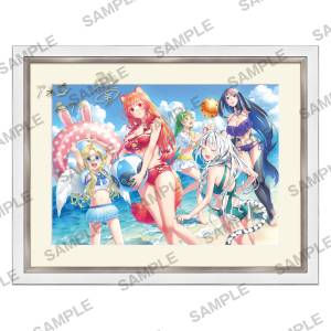 The Rising of the Shield Hero: Beach Scene - B4 Signed Art Frame [Kadokawa]